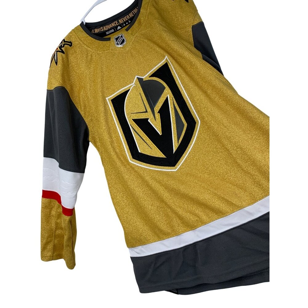 Adidas Vegas Golden Knights Gold Authentic NHL Hockey Jersey Size 46 8688